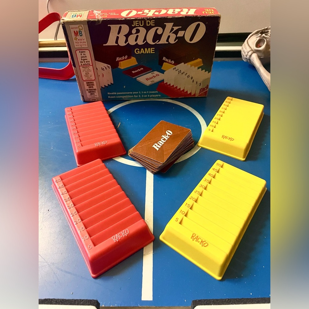 Vintage Milton Bradley Rack-o 1975 jeu de société board game card